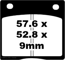 EBC FA036 Blackstuff Aramide remblok met ABE voor Suzuki GS GSX, Kawasaki Z A2 S Katana G 400 - 1300 cc bouwjaar 1977 - 1989