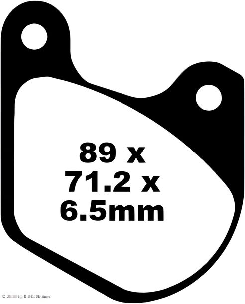 Bremsbeläge EBC FA072 Blackstuff Aramid Bremsbelag mit ABE