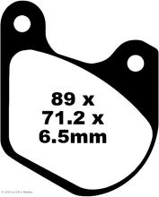 Plaquette de frein EBC FA072 Blackstuff en aramide avec ABE