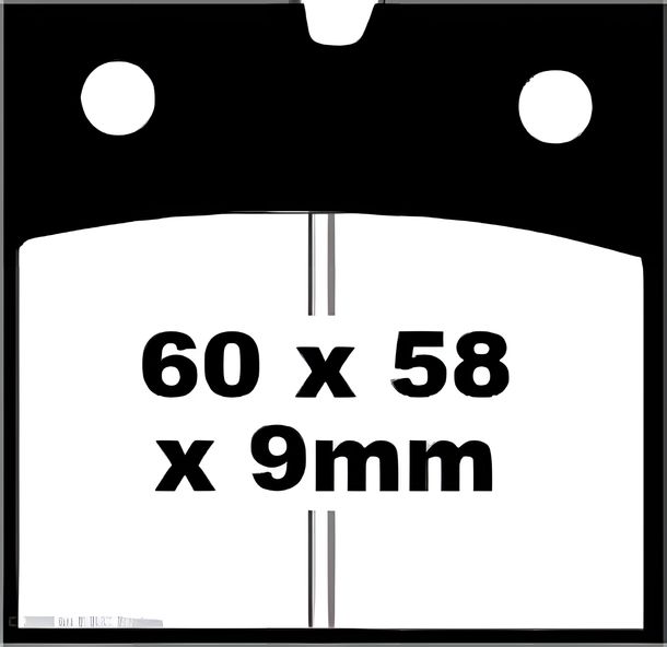 EBC FA077 Blackstuff Aramid brake pad with ABE for BMW R GS Paralever 100 80 Paris Dakar 600 - 1000 ccm built 1978 - 1998