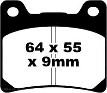 EBC FA088 Blackstuff aramide remblok met ABE voor Yamaha XJ S Diversion XJR BT Bull Dog TDM XVS Drag Star A Classic XV Virago TRX 125 - 1983 - 2007