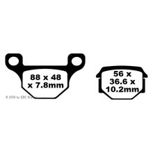 Pastilhas de Freio EBC FA093 Blackstuff Aramid com ABE para Rieju MRT, TGB Bullet RS Pegasus Corona Derbi Atlantis AC Basic REX 0 Aprilia RS4 RX