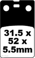 Pastilhas de Freio EBC FA099 Blackstuff Aramid para Malaguti F12 Phantom AC LC, Simson S 83 4-Velocidades Beta OR Off Road Crosser Gilera Eaglet C Alpha