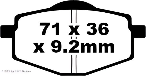 Bremsbeläge EBC FA101 Blackstuff Aramid Bremsbelag mit ABE für Yamaha YBR DTR DTM DT LC 2 DTLC RE TDR R XT E Z Tenere, Sachs Roadster 6 50 - 660 ccm Bj. 1982 - 2007