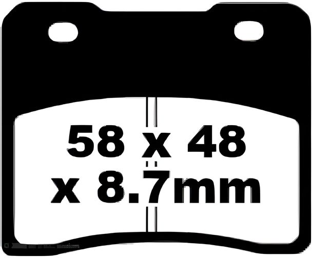 EBC FA102 Blackstuff Aramid brake pad with ABE