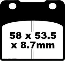 EBC FA103 Blackstuff Aramide remblok met ABE voor Suzuki VL 1 Intruder C GSX-R VS G.H.J GL GSX F 500 - 1500 cc bouwjaar 1984 - 2005