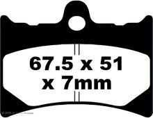 EBC FA126 Blackstuff Aramid brake pad with ABE for Aprilia RS Extrema Replica AF 1 Tuono, Gilera Northwest Benelli Devil 50 - 1000 cc built 1988 - 2006
