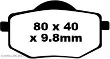 Brzdové destičky EBC FA136 Blackstuff Aramid s ABE pro Yamaha XV Virago 535 ccm r.v. 1988 - 1994