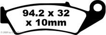 Brzdové destičky EBC FA143 Blackstuff Aramid s ABE pro Honda VFR R RVF NSR 250 - 750 ccm r.v. 1988 - 1999