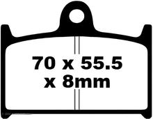 Pastilhas de Freio EBC FA145 Blackstuff Aramid com ABE para Suzuki GSF Bandit N S RF GSX-R K.L.M.N, Yamaha FZR R Competition FZ Genesis A MuZ / MZ Ano. 1986 - 2008