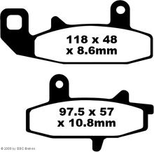 Pastilhas de Freio EBC FA147 Blackstuff Aramid com ABE para Suzuki DR R RS Dakar Big S 650 - 800 ccm Ano 1988 - 1996