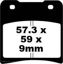 Pastilhas de Freio EBC FA150 Blackstuff Aramid com ABE