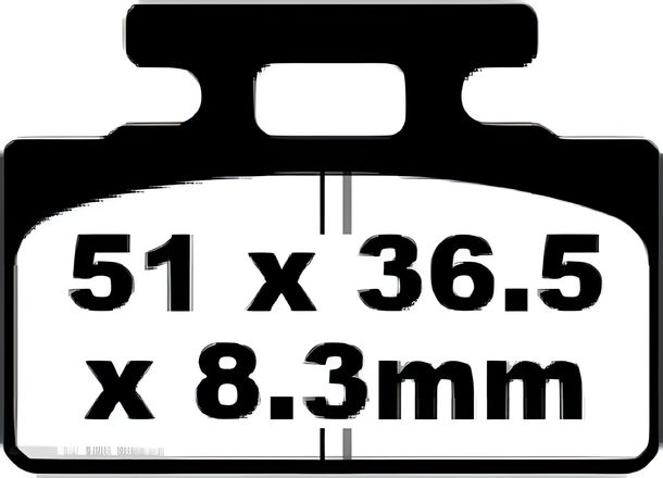 Bremsbeläge EBC FA151 Blackstuff Aramid Bremsbelag mit ABE