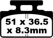 Pastilhas de Freio EBC FA151 Blackstuff Aramid com ABE