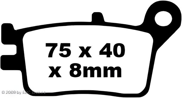 Bremsbeläge EBC FA153 Blackstuff Aramid Bremsbelag mit ABE