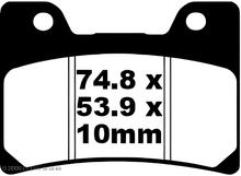 Pastilhas de Freio EBC FA160 Blackstuff Aramid com ABE para Yamaha TDM FZR Genesis FJ A VMX V-Max Exup R 600 - 1200 ccm Ano. 1989 - 2002