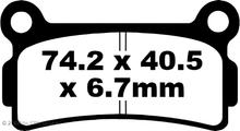Pastilhas de Freio EBC FA164 Blackstuff Aramid com ABE para Beta Evo 125 ccm Ano 2020 - 2022