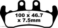 Pastiglia freno EBC FA166 Blackstuff Aramid con ABE
