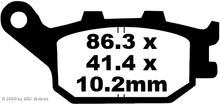 Bremsbeläge EBC FA174 Blackstuff Aramid Bremsbelag mit ABE für Suzuki GSX FA F GSF Bandit SA, Honda CBF A 500 - 1300 ccm