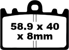 Brzdové destičky EBC FA180 Blackstuff Aramid s ABE pro Kawasaki ZRX E 400 ccm RV 1991 - 1999