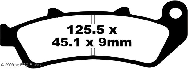Bremsbeläge EBC FA189 Blackstuff Aramid Bremsbelag mit ABE für Honda CBR F 1000 ccm Bj. 1993 - 2000