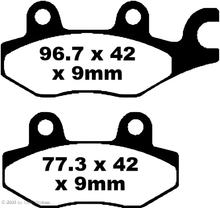 EBC FA197 Blackstuff Aramide remblok met ABE voor Honda XL V Varadero, Muz/MZ SM RT SX 50 - 800 ccm