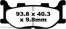 Brzdové destičky EBC FA199 Blackstuff Aramid s ABE pro Yamaha XJ6 Diversion ABS F FZ 6 Fazer S XJ XV Virago 125 - 1300 ccm R.v. 1993 - 2016