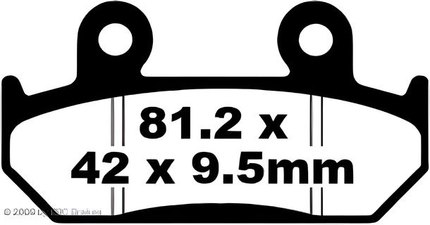 Bremsbeläge EBC FA203 Blackstuff Aramid Bremsbelag mit ABE für Honda CBR F 600 ccm Bj. 1991 - 1994