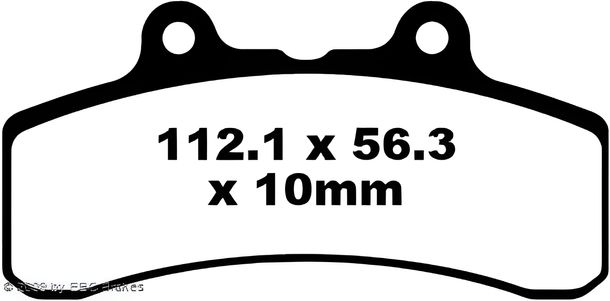Bremsbeläge EBC FA210 Blackstuff Aramid Bremsbelag mit ABE
