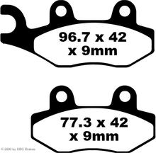 Pastilhas de Freio EBC FA228 Blackstuff Aramid com ABE para MuZ / MZ SM RT SX Cup Replica Gansta, Kawasaki Ninja H2 Honda CA Rebel Kreidler Supermoto