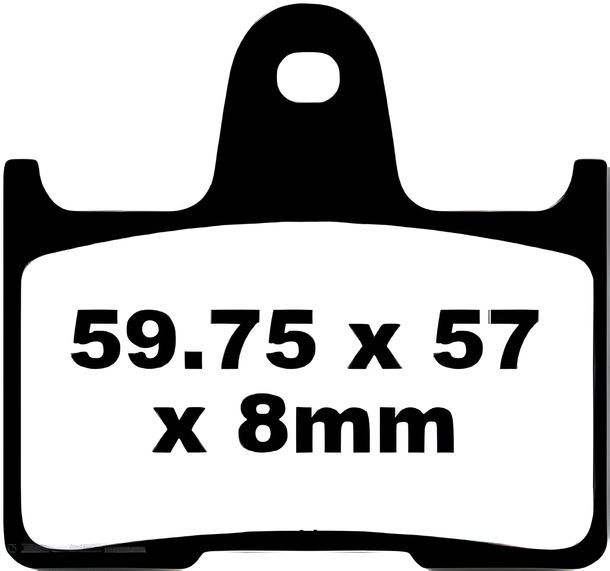 Bremsbeläge EBC FA254 Blackstuff Aramid Bremsbelag mit ABE für Harley Davidson XLX Sportster Forty Eight XLCX Roadster, Suzuki GSX-R Honda CBR RR Fireblade Bj. 1996 - 2022