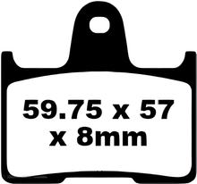 Pastiglia freno EBC FA254 Blackstuff in aramide con ABE per Harley Davidson XLX Sportster Forty Eight XLCX Roadster, Suzuki GSX-R Honda CBR RR Fireblade 1996 - 2022