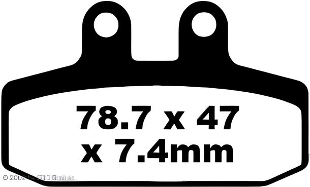 EBC FA256 Blackstuff Aramid brake pad with ABE for Honda CA Rebel NSR R, Aprilia Mana CRM Gilera Dakota Coguar Cagiva Roadster 521 CLR W