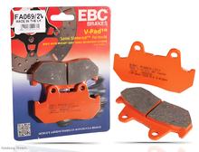 EBC FA261V V-Pads Semi Sintered Metal with ABE for Kawasaki Vulcan S, Honda FJS Silver-Wing CB SF X11 XL V Varadero NSS Jazz NT Deauville CBR