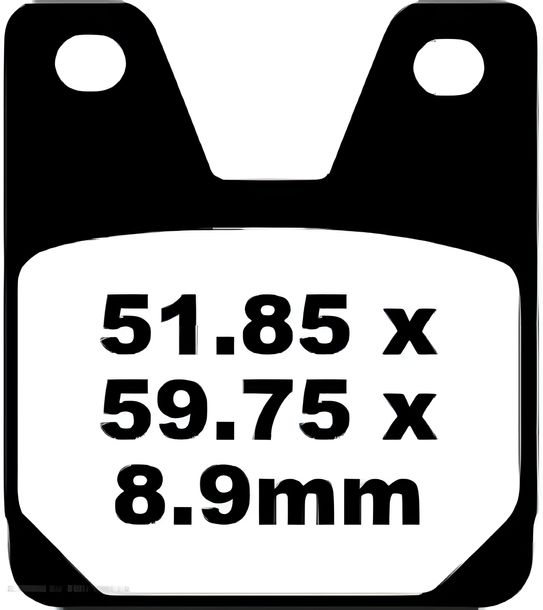 Bremsbeläge EBC FA267 Blackstuff Aramid Bremsbelag mit ABE für Yamaha YZF-R1 YZF-R7 OW02 750 / 1000 ccm Bj. 1998 - 2001