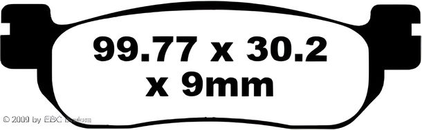 Pastilla de freno EBC FA275 Blackstuff de aramida con ABE para Yamaha YZF-R6 YZF-R1 TW Trailway XG Tricker 125 - 1000 cc, modelo 1999 - 2006