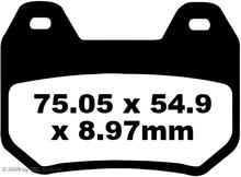 Brzdové destičky EBC FA304 Blackstuff Aramid s ABE pro BMW K LT Integral ABS R CL 1200 ccm Bj. 1999 - 2009