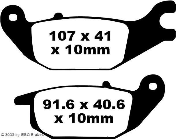 Pastiglia freno EBC FA343 Blackstuff Aramid con ABE per Honda CBR R XL V Varadero 125 cc modello 2001 - 2022