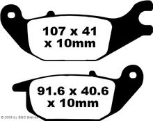 Brzdové destičky EBC FA343 Blackstuff Aramid s ABE pro Honda CBR R XL V Varadero 125 ccm r.v. 2001 - 2022