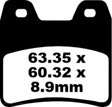 Brzdové destičky EBC FA348 Blackstuff Aramid s ABE pro Yamaha XJR FZS Fazer 1000 / 1300 ccm r.v. 2001 - 2016