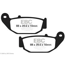 Bremsbeläge EBC FA629 Blackstuff Aramid Bremsbelag mit ABE für Honda CBR R CB CBF MSX CRF 125 - 650 ccm Bj. 2011 - 2022