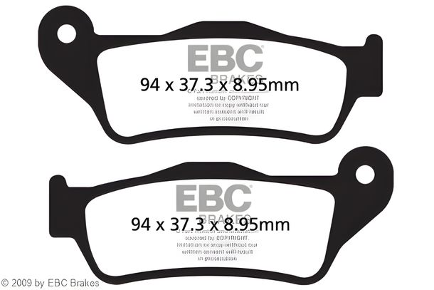 Plaquette de frein EBC FA643 Blackstuff Aramid avec ABE pour Harley Davidson Street XG XG 500/750 cc année modèle 2015