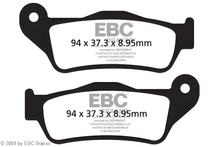 Bremsbeläge EBC FA643 Blackstuff Aramid Bremsbelag mit ABE für Harley Davidson Street XG XG 500 / 750 ccm Bj. 2015