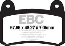 Bremsbeläge EBC FA658 Blackstuff Aramid Bremsbelag mit ABE für Keeway RKV, Benelli BN R KSR-Moto Code Generic S 125 - 500 ccm Bj. 2012 - 2021