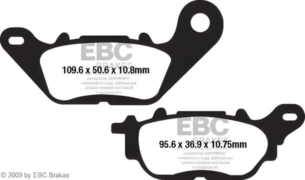 Bremsbeläge EBC FA662 Blackstuff Aramid Bremsbelag für Yamaha YZF-R3 MT-03 A 320 / 321 ccm Bj. 2015 - 2022