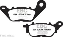 Bremsbeläge EBC FA662 Blackstuff Aramid Bremsbelag für Yamaha YZF-R3 MT-03 A 320 / 321 ccm Bj. 2015 - 2022