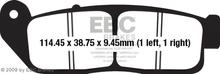 EBC FA672 Blackstuff Aramide remblok met ABE voor Indian Scout Sixty 1000/1130 ccm modeljaar 2015 - 2016