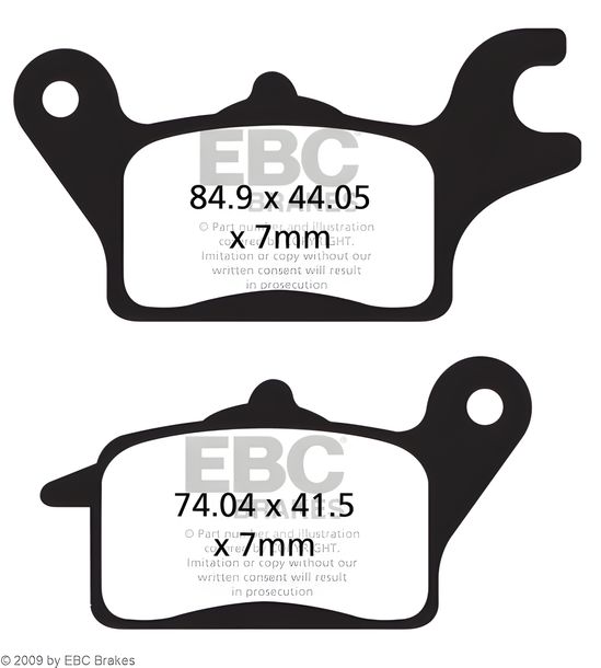 EBC FA691 Blackstuff Aramid brake pad with ABE for Honda Super Cub 125 cc