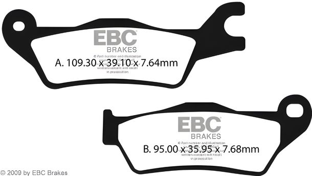 Bremsbeläge EBC FA715 Blackstuff Aramid Bremsbelag mit ABE für Suzuki GSX-S GSX-R 125 ccm Bj. 2017 - 2022