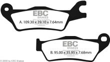 EBC FA715 Blackstuff Aramide remblok met ABE voor Suzuki GSX-S GSX-R 125 cc modeljaar 2017 - 2022